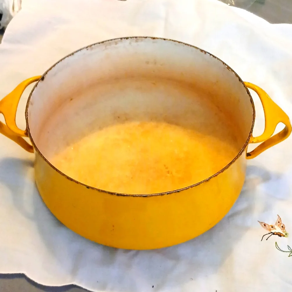 Dansk 7 in yellow Enamel pot Kobenstyle - Picture 1 of 7